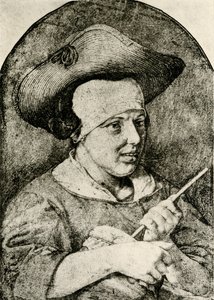 Mulher com chapéu de palha e Rommelpot de Aert Cosyn