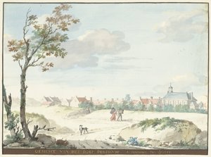 A aldeia de Terheijden SENTIDO DA ALDEIA DE DERHEYDE (título no objeto) de Aert Schouman
