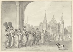 O enviado do Czar de Moscovia a caminho da Assembleia de Estado em Haia, 4 de Novembro de 1631 de Aert Schouman