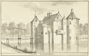 Castelo de Gansoijen perto de Drongelen
t SLOT GANSOOYEN (título sobre o objecto) de Aert Schouman