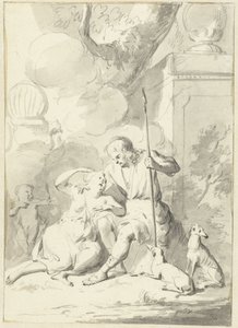 Vénus e Adonis (?) de Aert Schouman