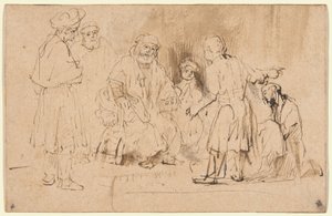 Jacob mostra o casaco manchado de sangue de Joseph de Aernt de Gelder