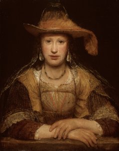 Retrato de uma jovem, c.1690 (óleo sobre tela) de Aernt de Gelder