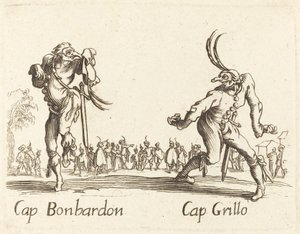 Indivíduo. Bonbardon e Cap. Grilo de After Jacques Callot