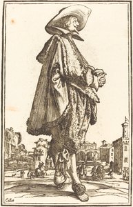 Homem nobre com as mãos postas de After Jacques Callot