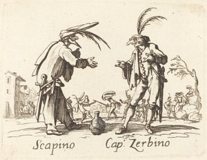 Scapino e Cap. Zerbino de After Jacques Callot