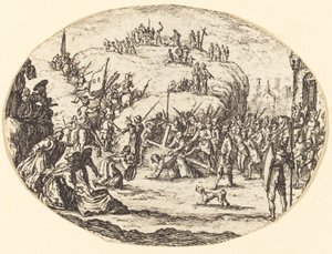 O pequeno carregamento da cruz de After Jacques Callot