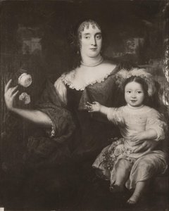 Retrato duplo de Maria van Berckel (1631-1796) e da sua filha de After Jan de Baen