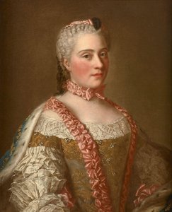 Segundo Jean Étienne Liotard - Retrato de Marie-Josèphe de Saxe de after Jean Etienne Liotard