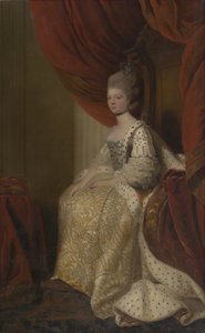 Charlotte Sophia de Mecklenburg-Strelitz (1744-1818), rainha consorte de Jorge III de after Joshua Reynolds