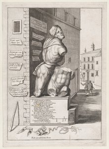 Estátua de Pasquin na Casa do Cardeal Ursino, Publicada depois de 1582, Publicada depois de 1582. de After Nicolas Beatrizet.