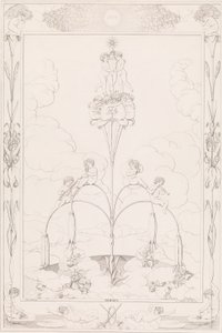 Bom dia, da série The Times of the Day, 1807. de After Philipp Otto Runge