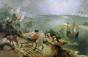 Paisagem com a queda de Ícaro de After Pieter Brueghel the Elder