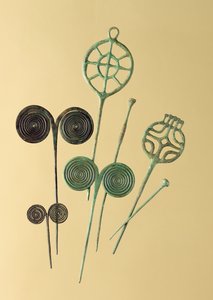 Agulhas, de Ober- und Unterbinbach, Haina, Grossenlueder e Liebenau (bronze) de Age Bronze