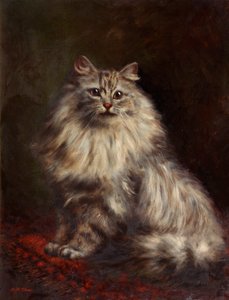 Gato Persa, c.1908-20 de Agnes Augusta Talboys