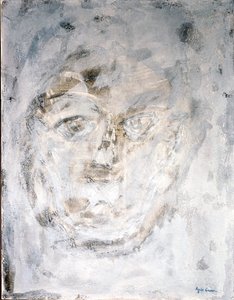 Bruto, 2014 (técnicas mistas, areia e acrílico) de Agnes Girardon