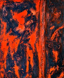 Vermelho 2, 2014 (óleo técnico misto sobre tela)