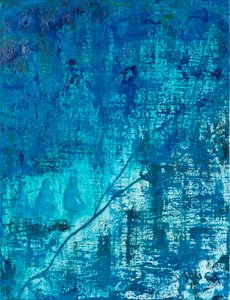 Tempo1 , 2018 (óleo sobre tela) de Agnes Girardon