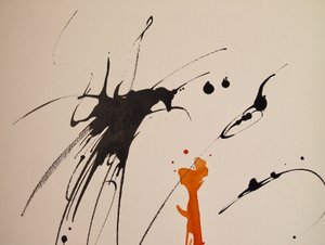 Sem título 17, 2016 (tinta sobre papel) de Agnes Girardon