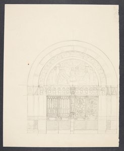 Projecto para decoração da entrada da Câmara Municipal de Copenhaga de Agnes Slott Møller