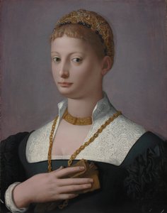 Retrato de uma mulher, c. 1550 de Agnolo Bronzino