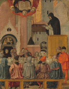 Uma pregação dominicana, c. 1470. de Agnolo degli Erri