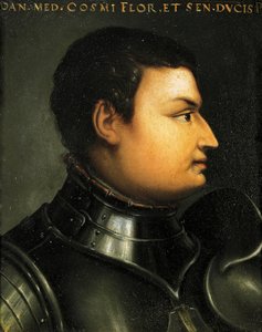 Retrato de Lodovico de Medici também conhecido como Giovanni dalle Bande Nere (Forli de Agnolo Bronzino