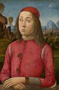 Retrato de um jovem, c. 14951500 de Agnolo di Domenico di Donnino