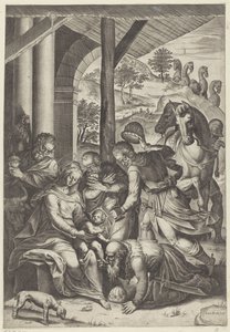 Adoração dos Reis de Agostino Carracci