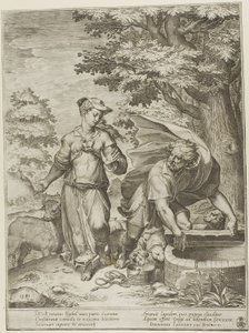 Jacó e Raquel de Agostino Carracci