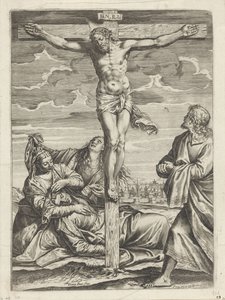 Crucificação de Cristo de Agostino Carracci