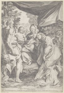 Maria com Criança e São Jerônimo e Maria Madalena de Agostino Carracci