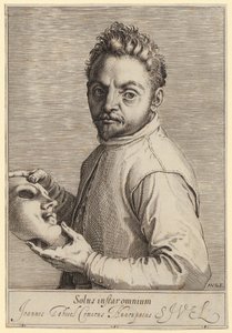 Retrato de Giovanni Gabrielli, chamado «Il Sivello» de Agostino Carracci