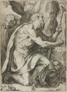 São Jerônimo em Penitência de Agostino Carracci