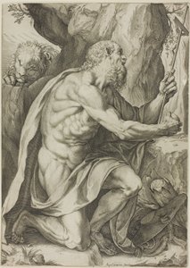 São Jerônimo em Penitência de Agostino Carracci