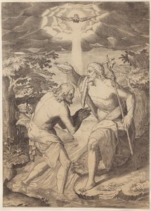 Batismo de Cristo de Agostino Carracci