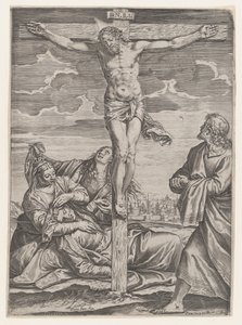 A Crucificação, 1582. de Agostino Carracci