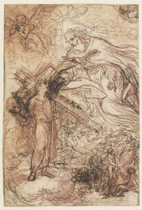 A Santíssima Trindade e a Queda de Agostino Masucci (attributed to)