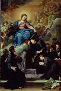 A Madonna com os Sete Fundadores da Ordem dos Servidores, c.1728 (óleo sobre tela)