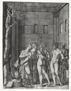 Orestes e Pylades levados a Ifigênia para o sacrifício, 15141536.