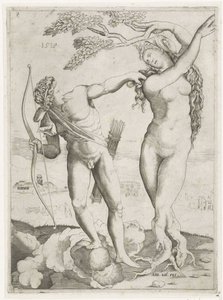 Apollo em Daphne de Agostino Veneziano