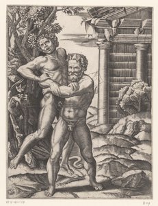 Hércules luta com Antaeus