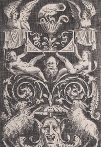 Painel Ornamental, ca. 1514-36. de Agostino Veneziano