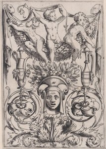 Painel Ornamental, ca. 1514-36. de Agostino Veneziano