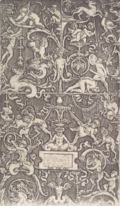 Painel Ornamental, ca. 1514-36. de Agostino Veneziano