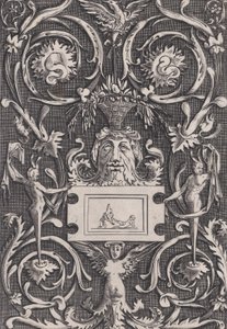 Painel Ornamental, ca. 1514-36. de Agostino Veneziano