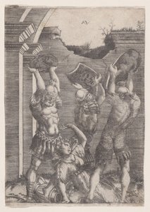 Tarpeia esmagada pelos sabinos, c. 1514-3