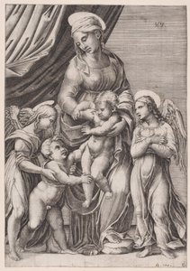 A Virgem, o Menino Jesus, o Menino São João e Dois Anjos, datado de 1516.