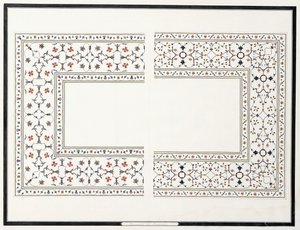 Espécimes dos Mosaicos, da Tumba do Imperador, c. 1815