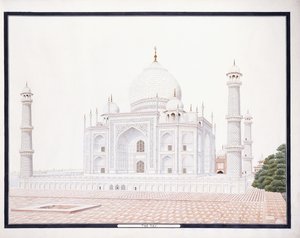 O Taj, c. 1815 (lápis, caneta, tinta cinza, w - c)